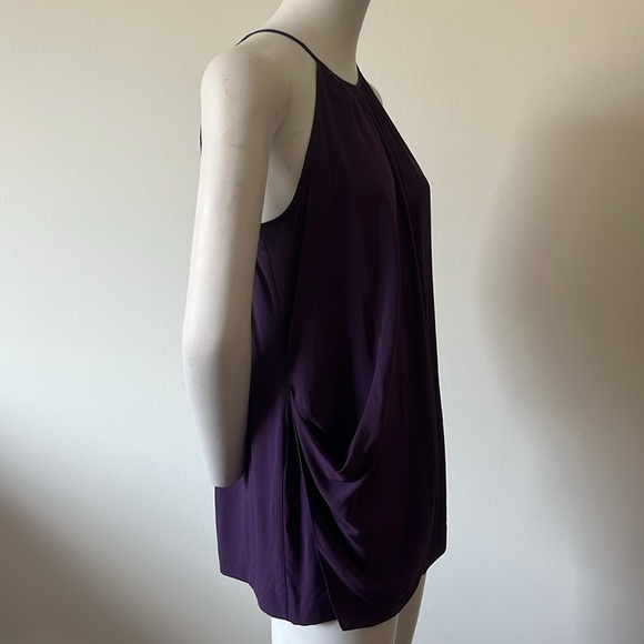 Theory Silk Purple Halter Top Size M - Picture 5 of 11